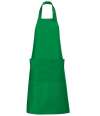 88010 Gala Gala Long Bib Apron Kelly Green colour image
